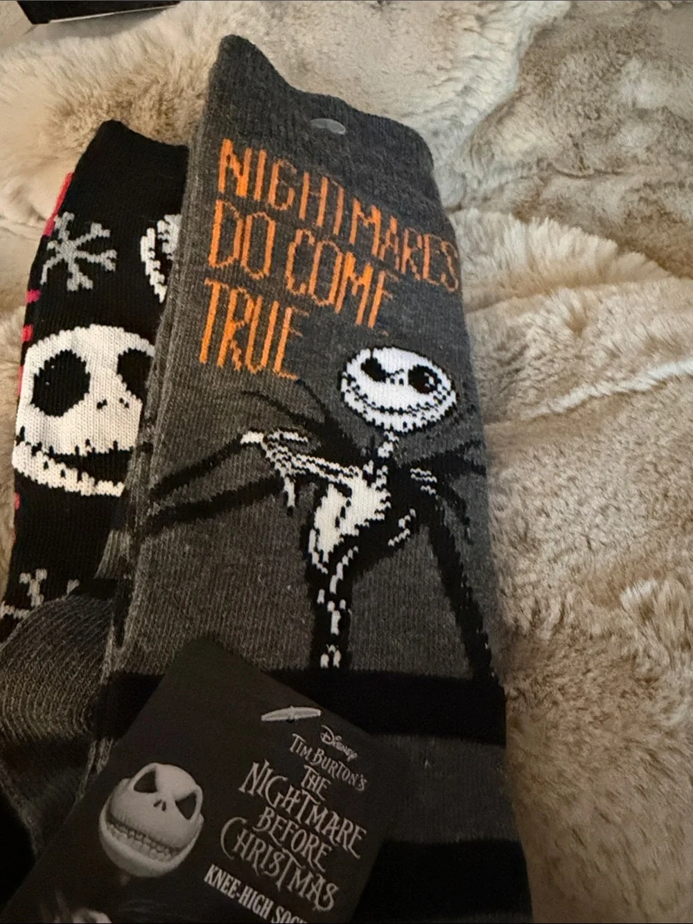 The Nightmare Before Christmas Jack Skellington Women’s No-Show Socks - Gray